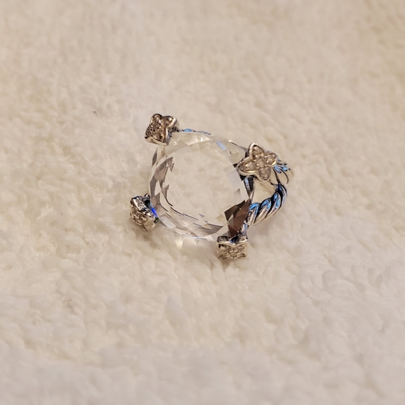 ❣️SOLD❣️David Yurman - White Topaz & Diamond Ring - Picture 8 of 8